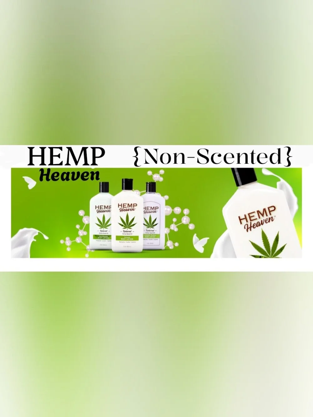 {NEW} Hemp Heaven Unscented Body Lotion 18 Oz- NWOT